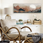 Abstract Mountain Landscape Canvas Wall Art