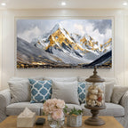 Golden Mountain Canvas Wall Art