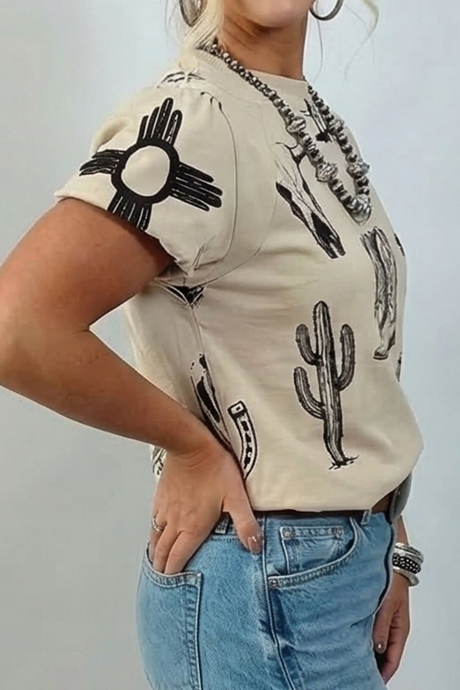 Women's Western Print Tee