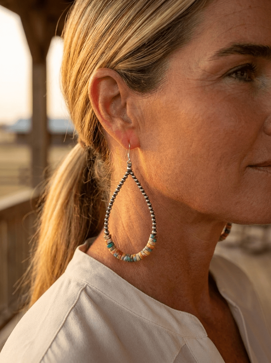 Spiny Oyster Turquoise Earrings