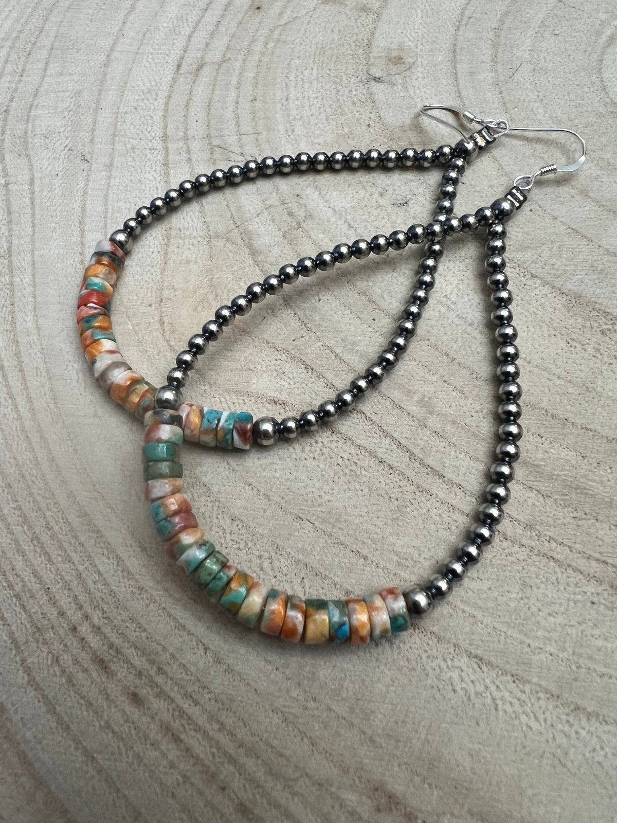 Spiny Oyster Turquoise Earrings
