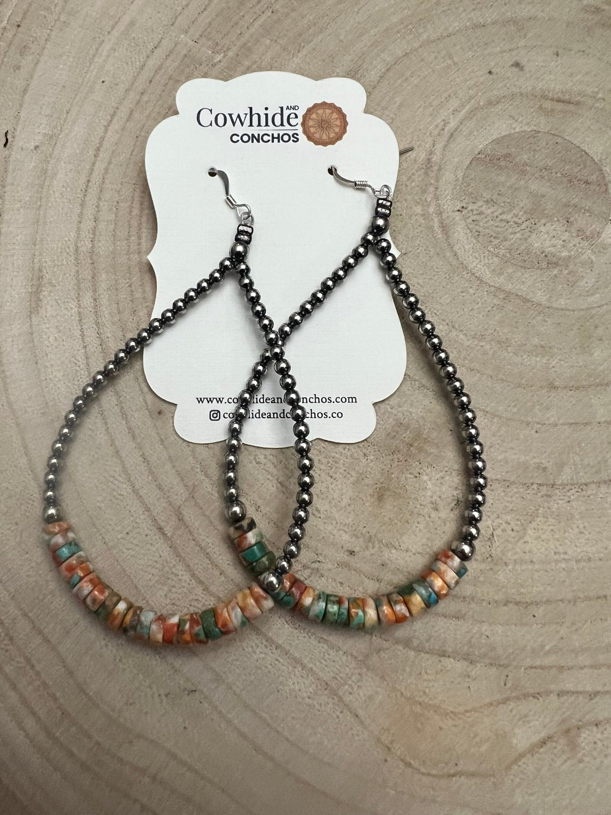 Spiny Oyster Turquoise Earrings