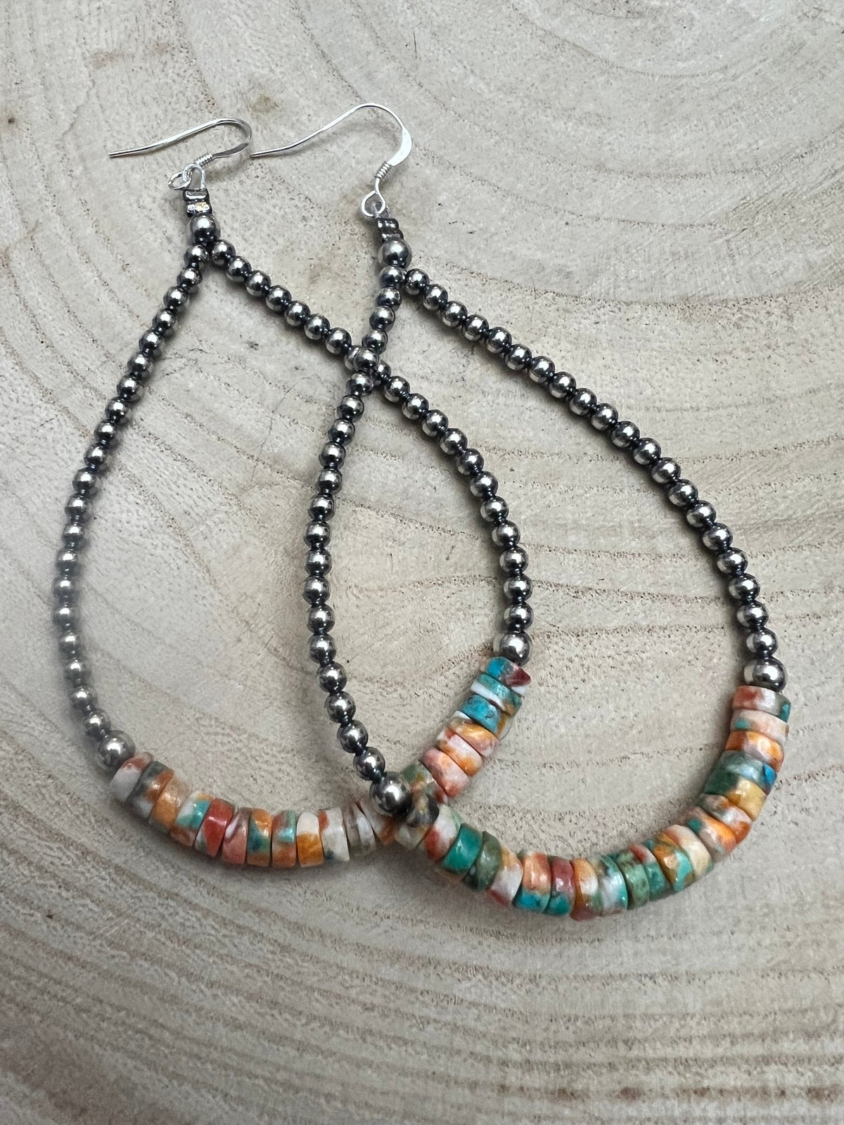 Spiny Oyster Turquoise Earrings