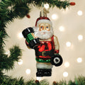 Bodybuilder Santa Christmas Ornament