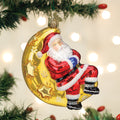 Moonlight Santa Christmas Ornament