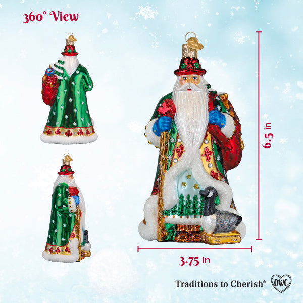 Canadian Santa Christmas Ornament