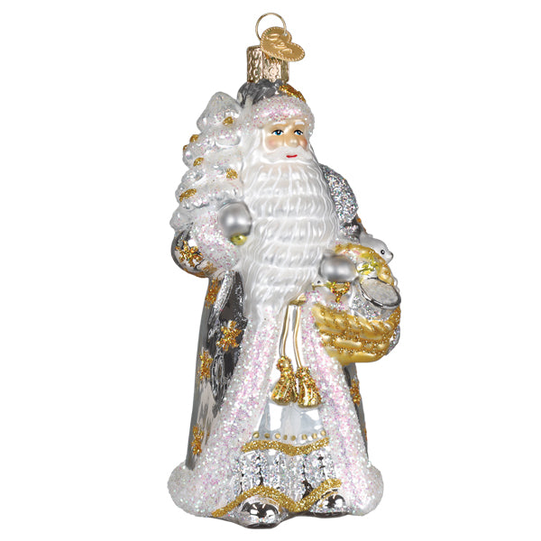 Sterling Santa Christmas Ornament