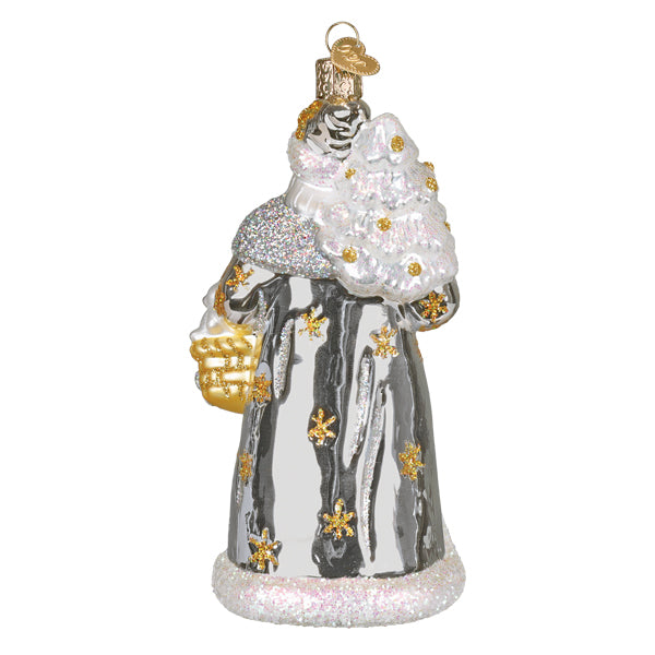 Sterling Santa Christmas Ornament