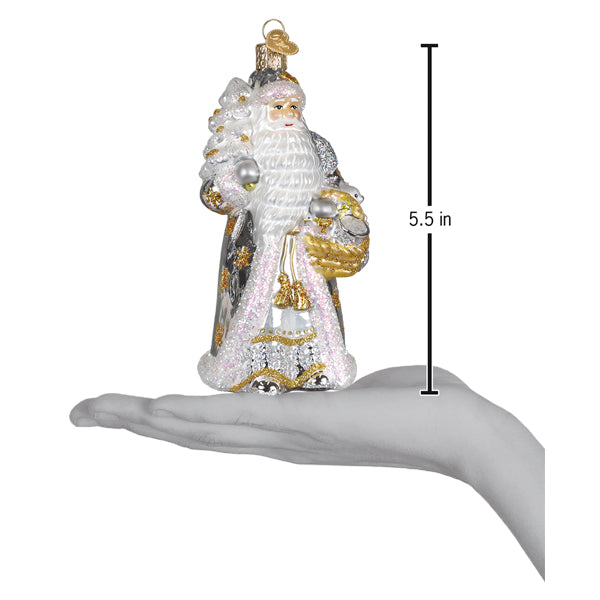 Sterling Santa Christmas Ornament