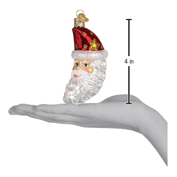 Santa Moon Face Christmas Ornament