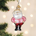 Santa in Suspenders Christmas Ornament