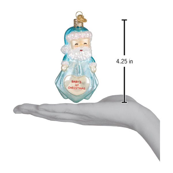 Baby Boy’s First Christmas Santa Lovey Ornament