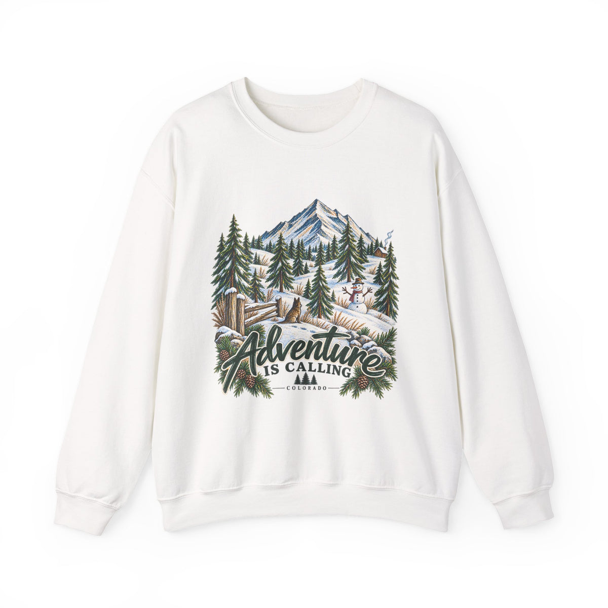 Adventure Is Calling Mountain Crewneck Sweatshirt