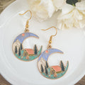 Moon Cabin Stud Earrings