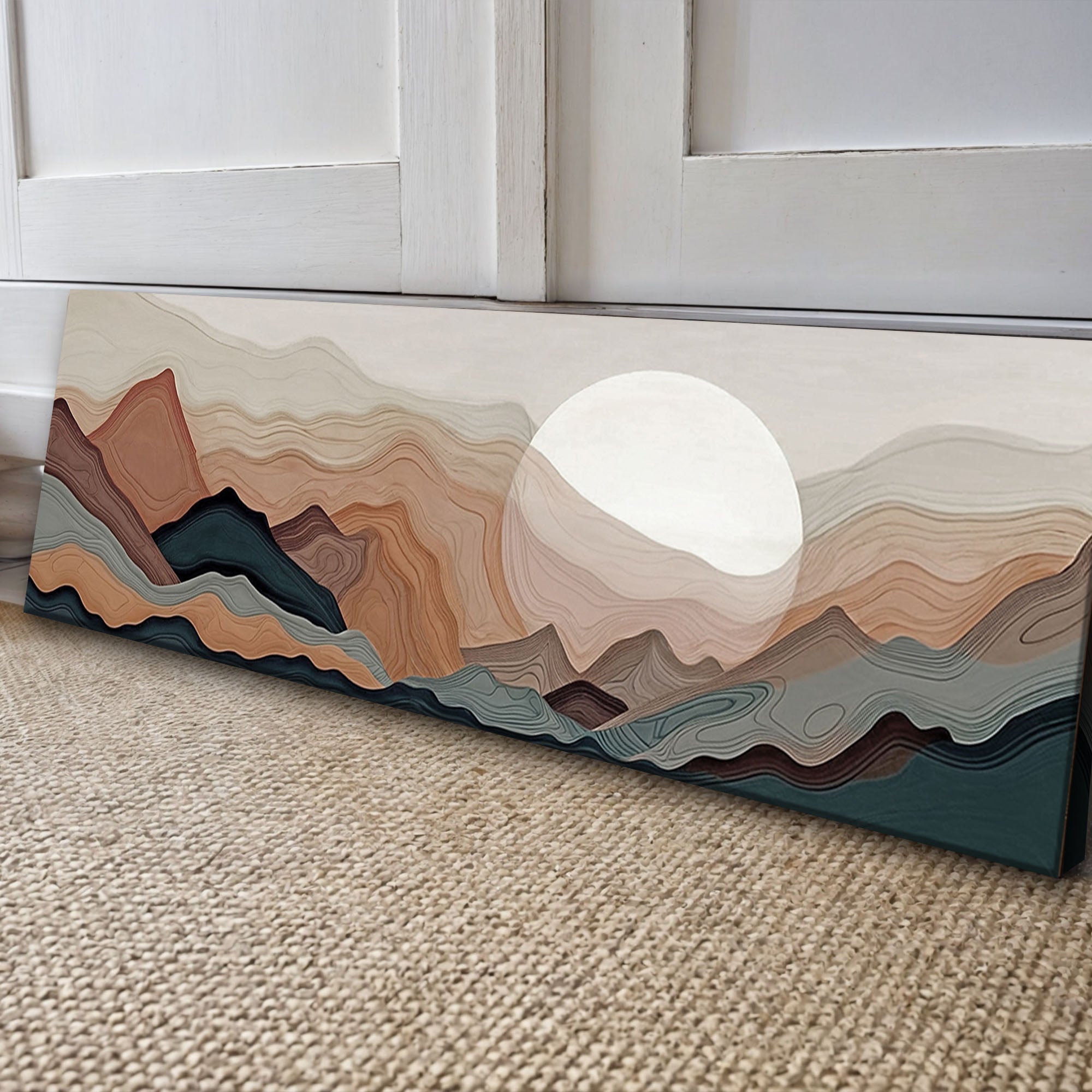 Abstract Mountain Landscape Canvas Wall Art