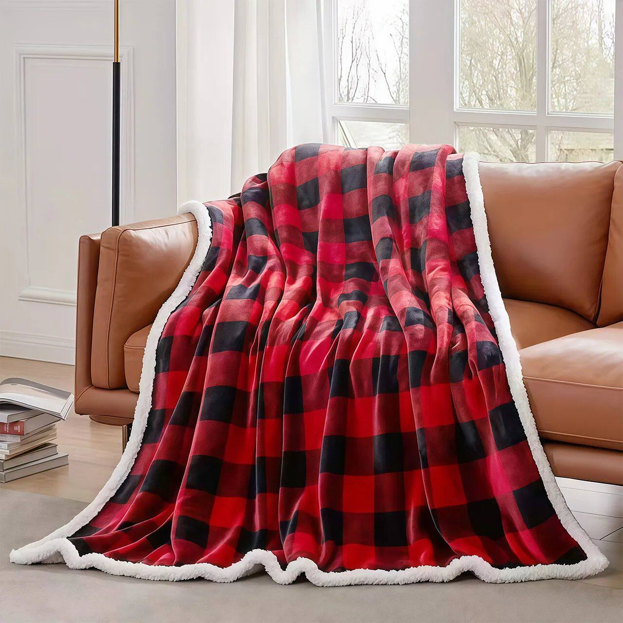 Cabin Buffalo Plaid Throw Blanket