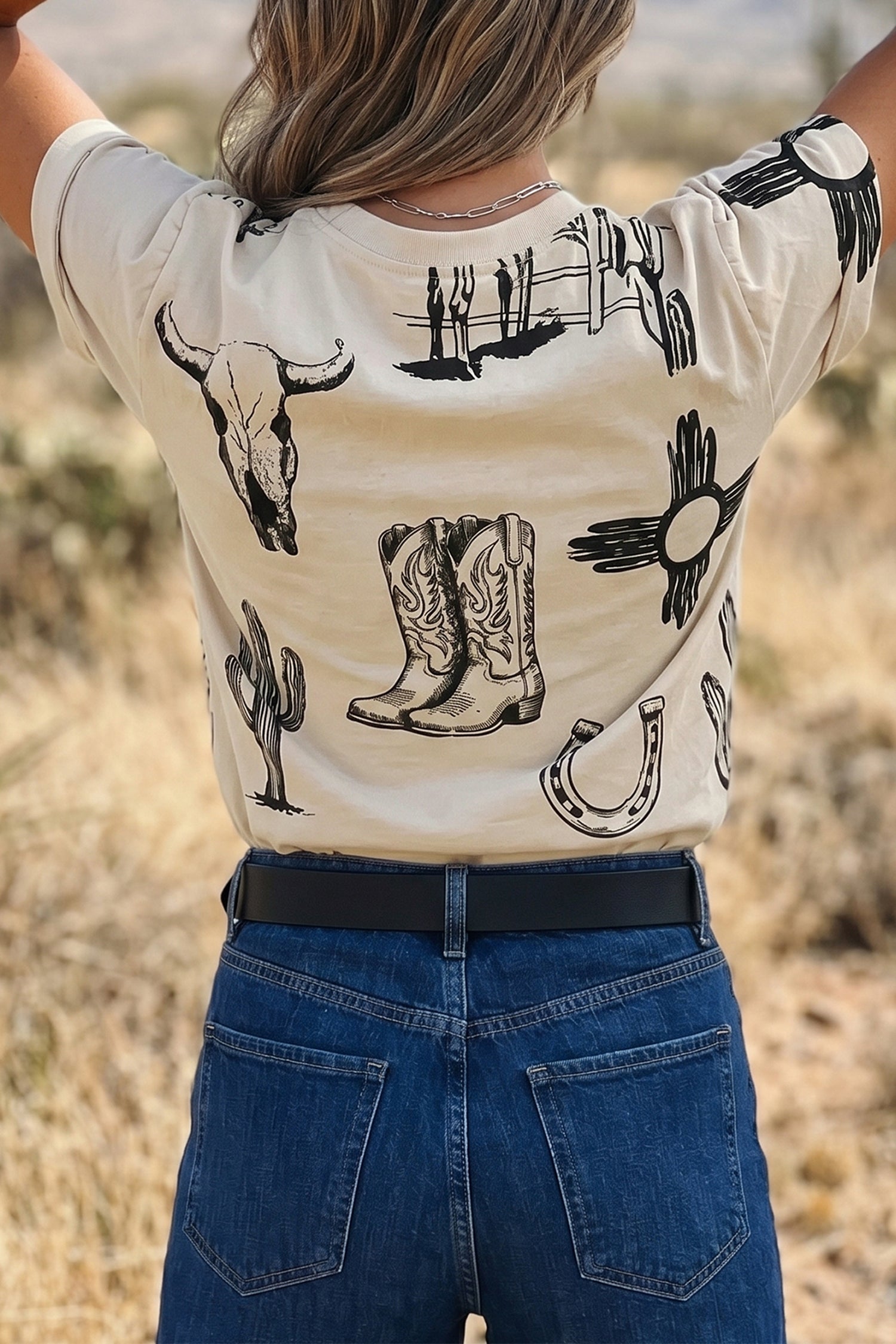 Women's Western Print Tee