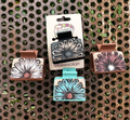 Gerbera Tooled Leather Hair Clip
