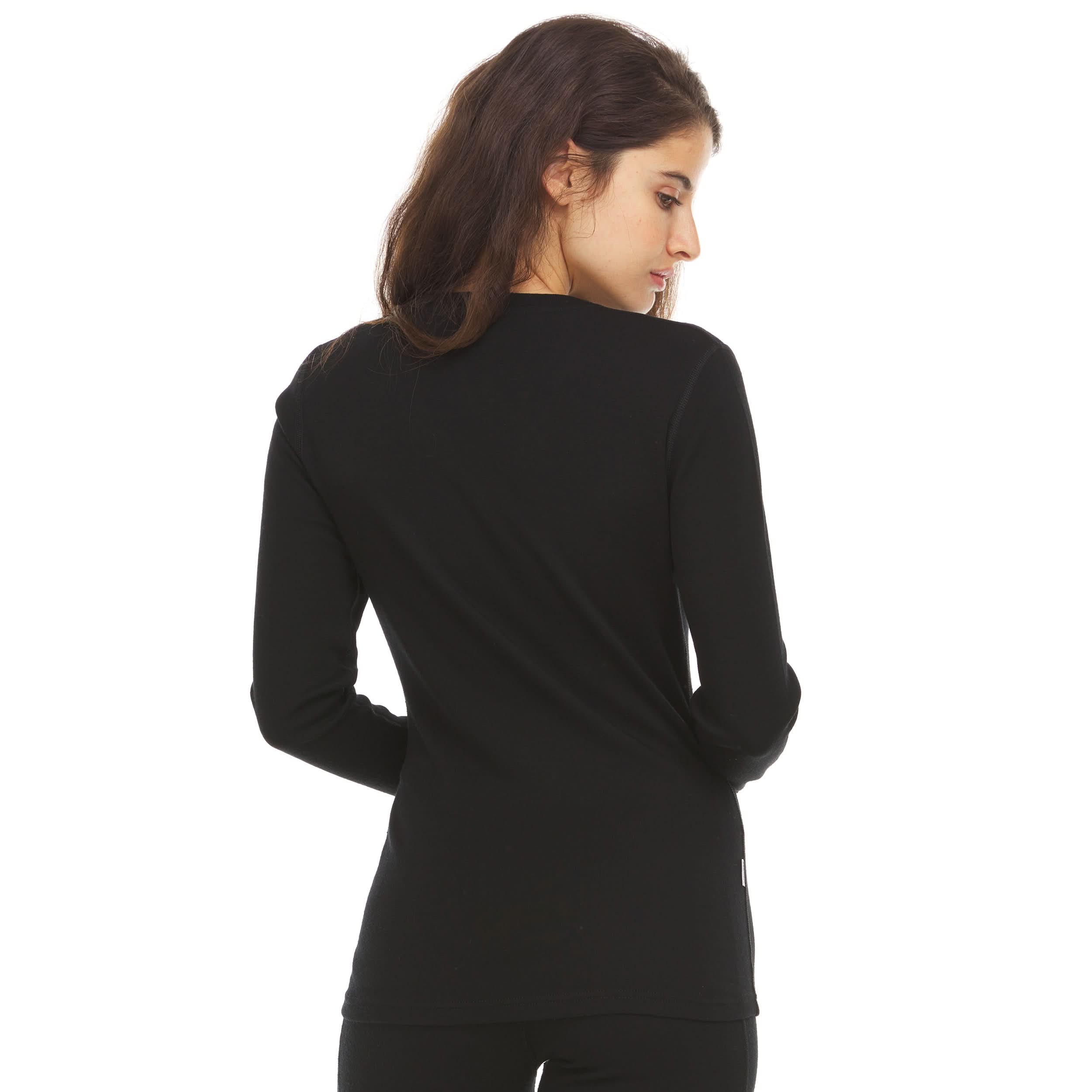 Women's Merino Wool Midweight V-Neck Sweater