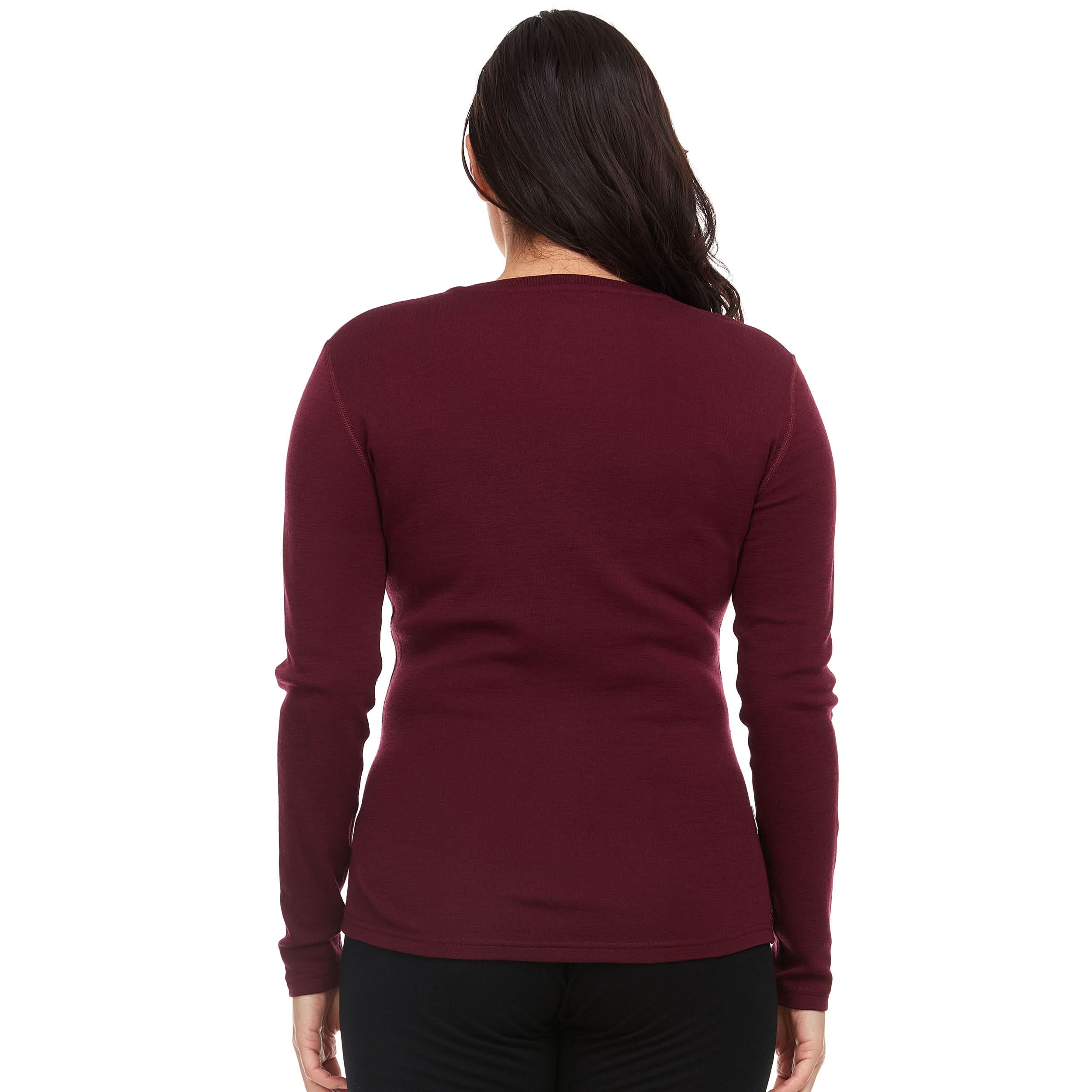 Women's Merino Wool Midweight V-Neck Sweater