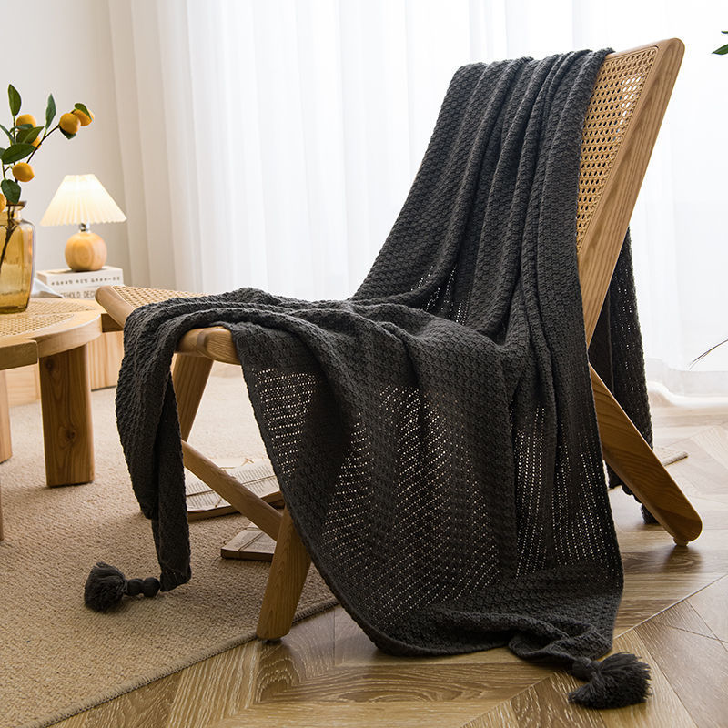 Handmade Tassel Throw Blanket