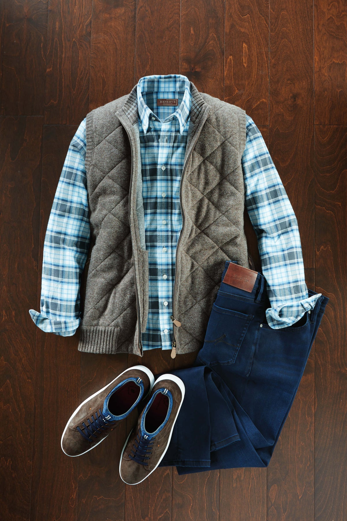 Wool Cashmere Zip Vest