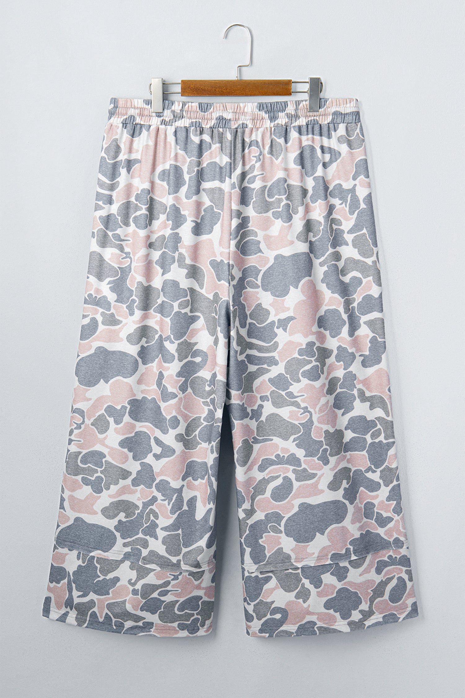 Plus Size Camo Print Ankle Pants