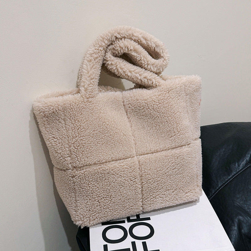 Women's Plush Sherpa Tote