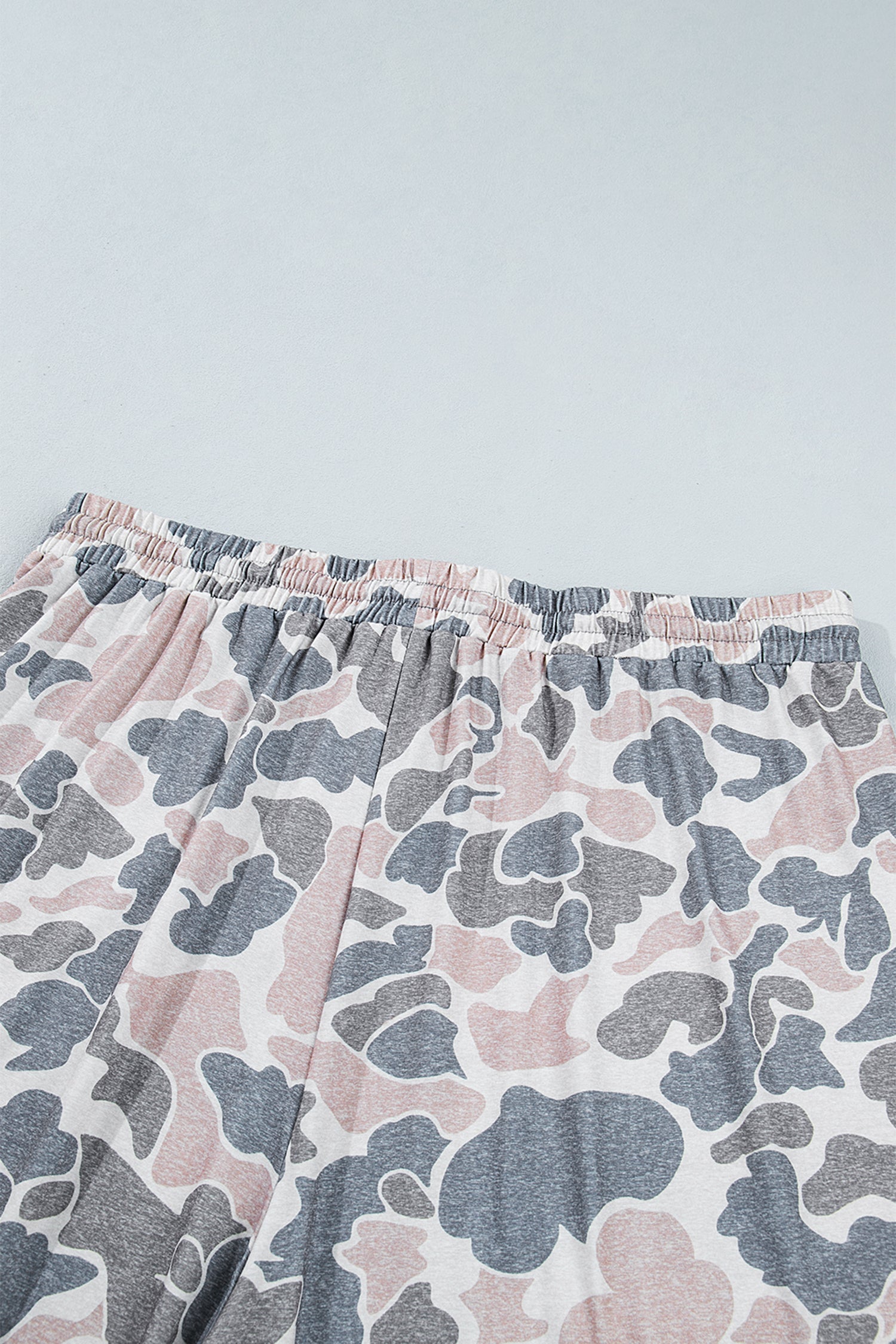 Plus Size Camo Print Ankle Pants