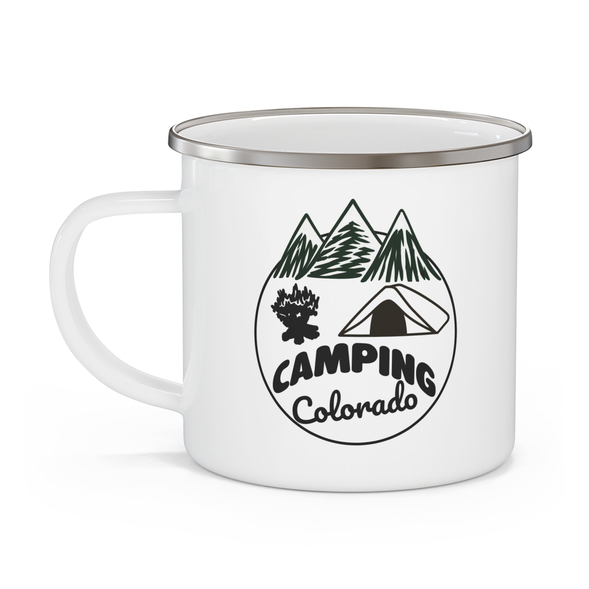 Camping Colorado Enamel Mug
