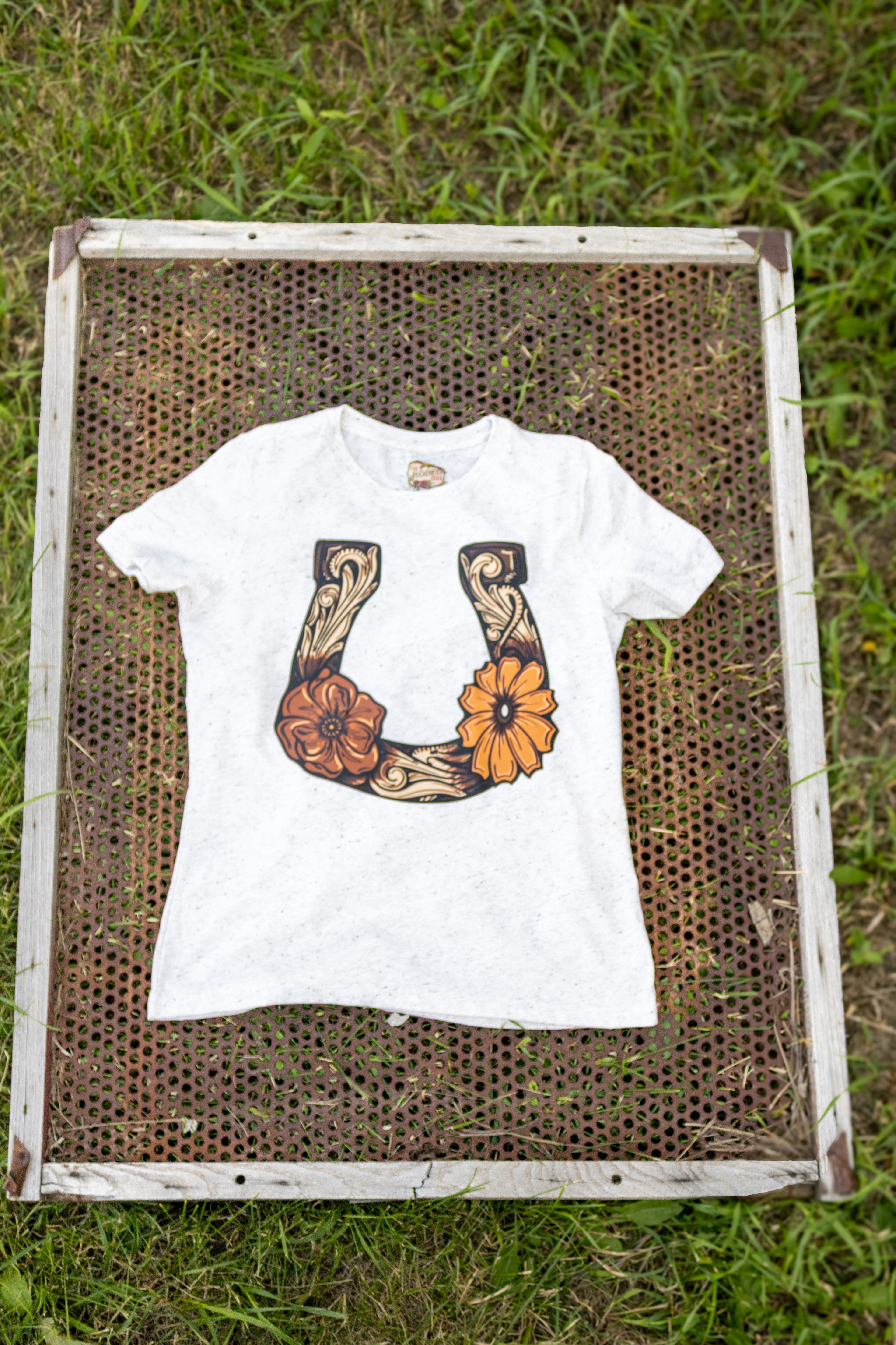 Tooled Horseshoe Tee