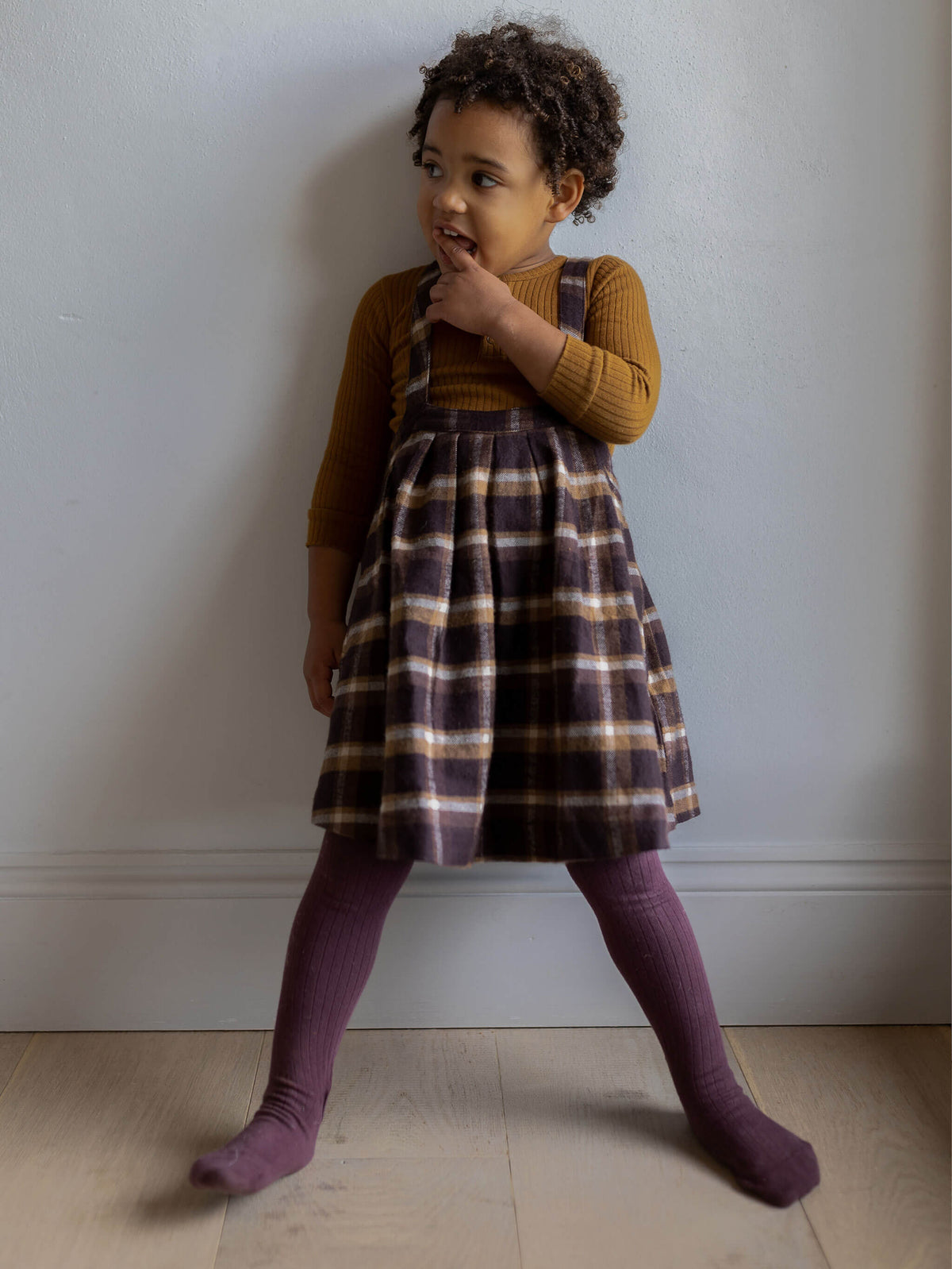 Kids' Ribbed Organic Cotton Blend Tights | The Simple Folk