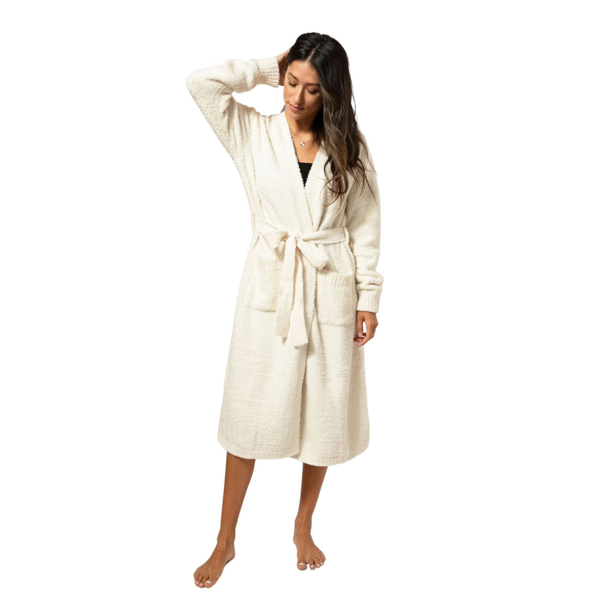 Luxxe Feather Yarn Robe