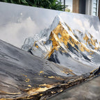 Golden Mountain Canvas Wall Art