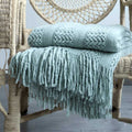 Mountain Lodge Bed‑End Knit Blanket
