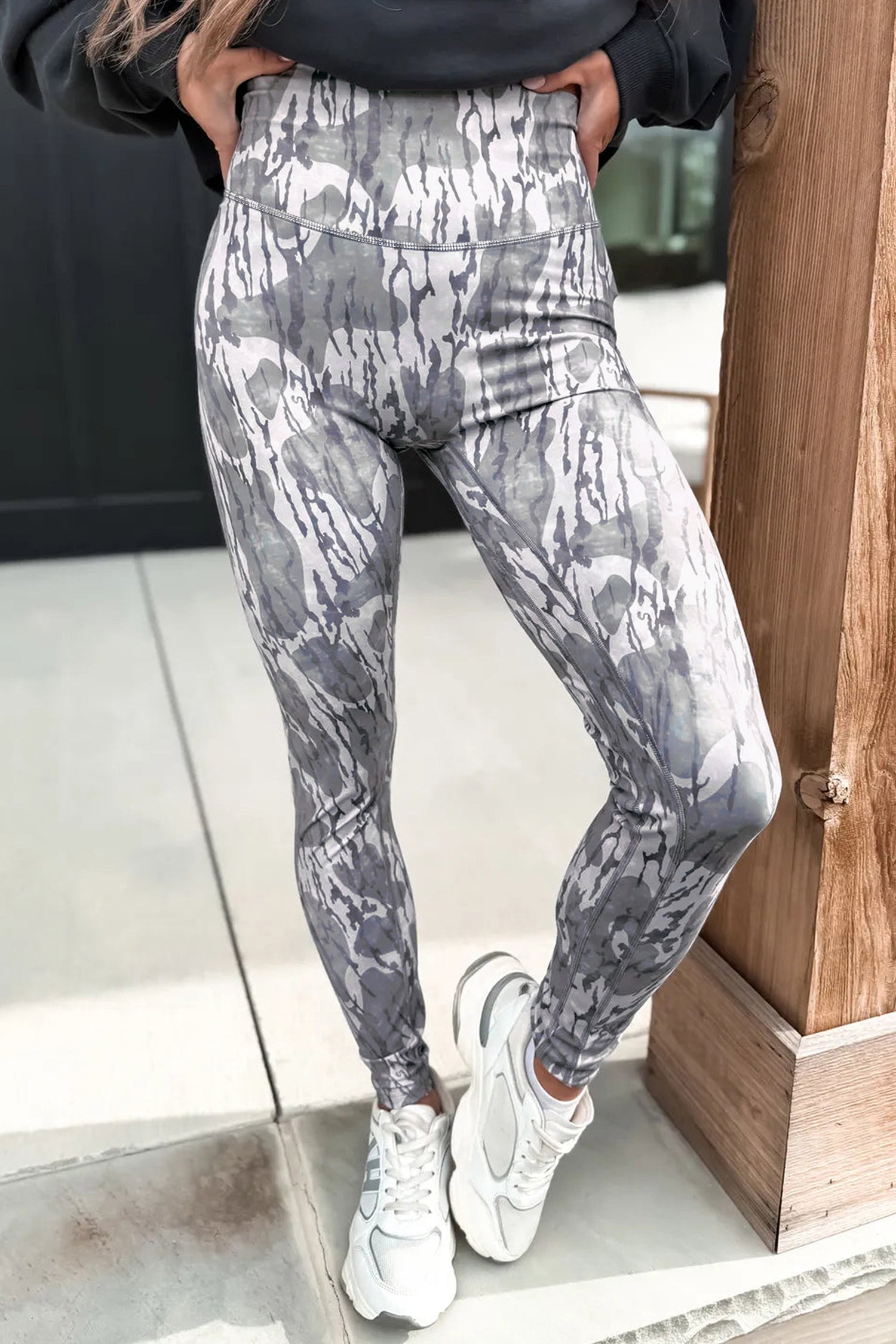 Camo Print High Waist Leggings