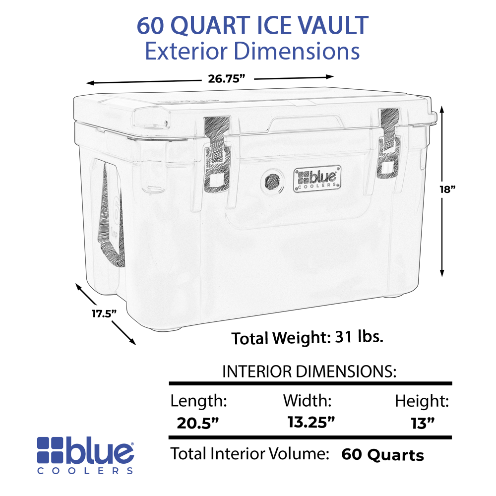Ice Vault 60 Qt. Roto-Molded Cooler