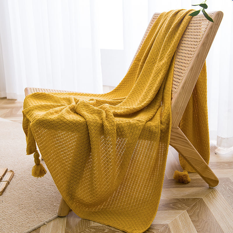 Handmade Tassel Throw Blanket