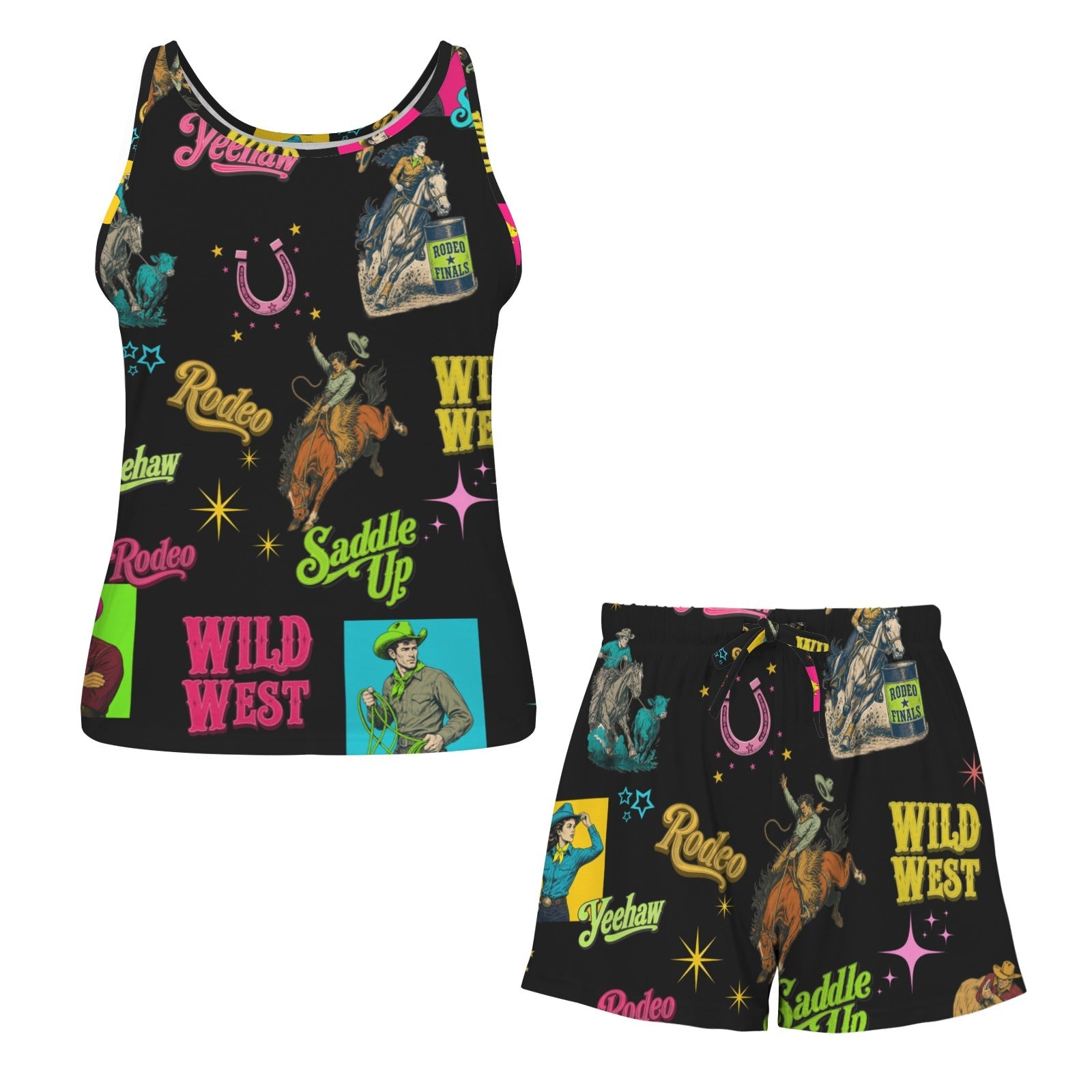 The Last Roundup Tank & Shorts Lounge Set
