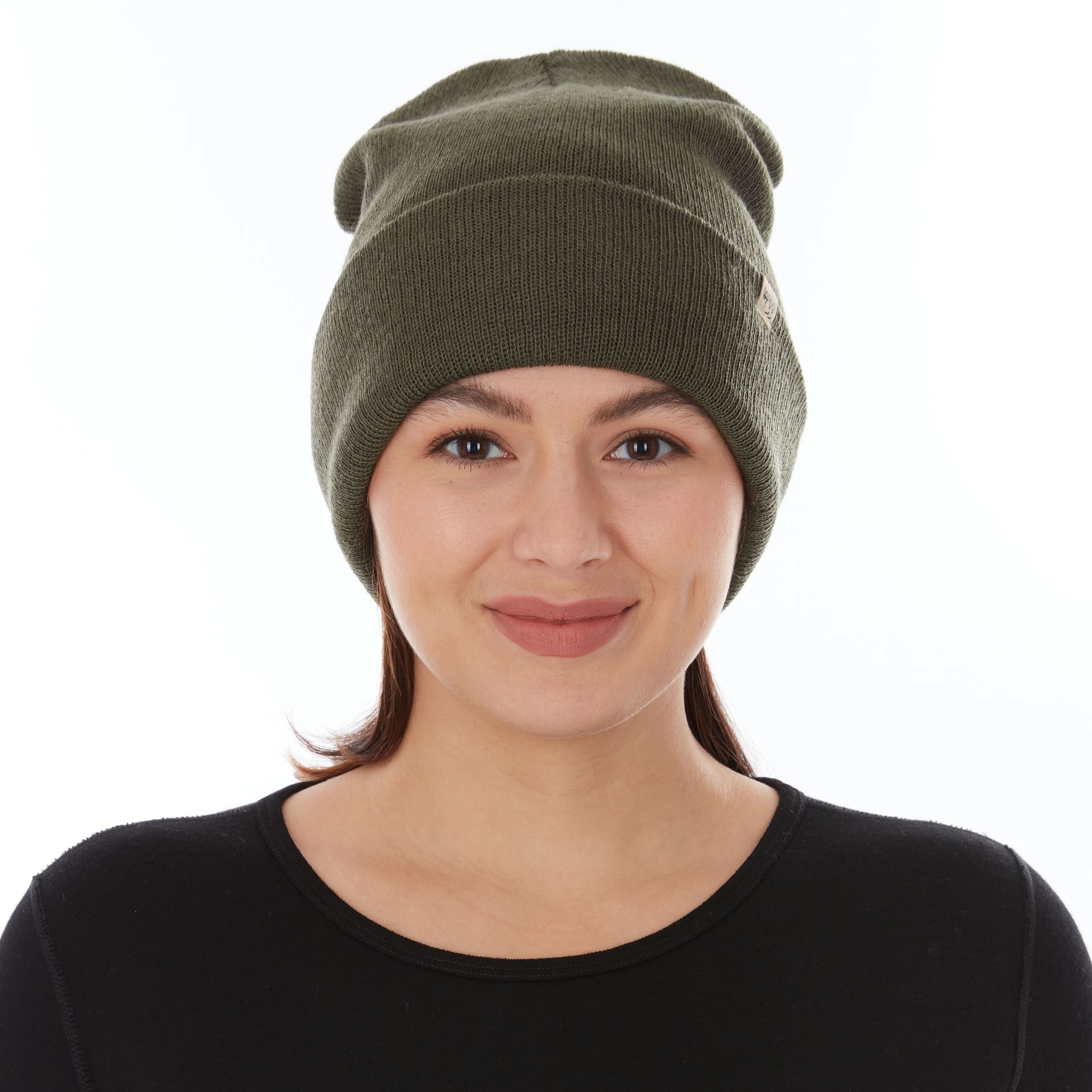 Merino Wool Cuff Beanie