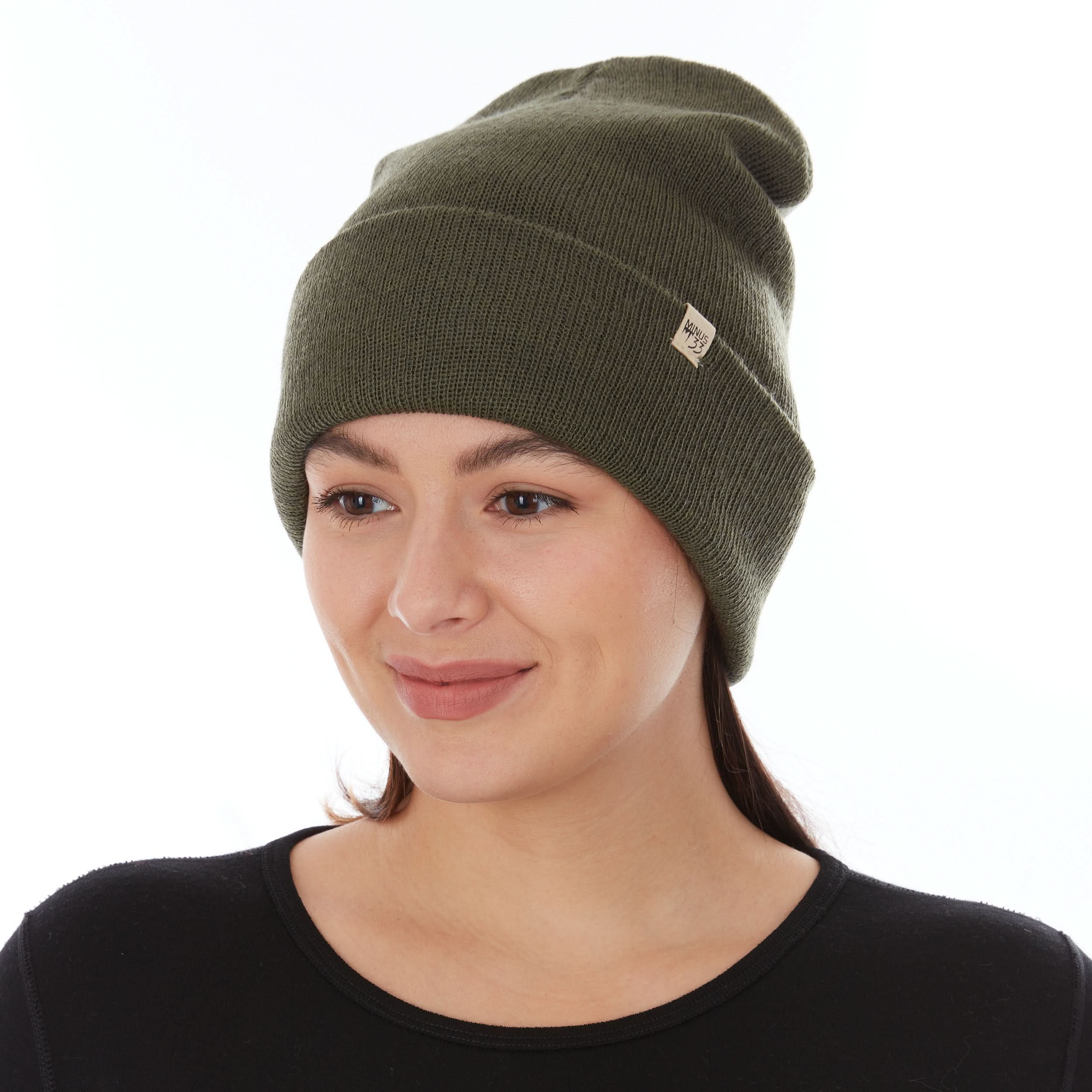 Merino Wool Cuff Beanie