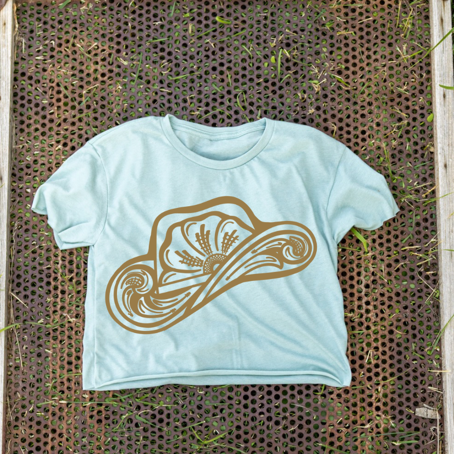 Cowboy Hat Crop Tee