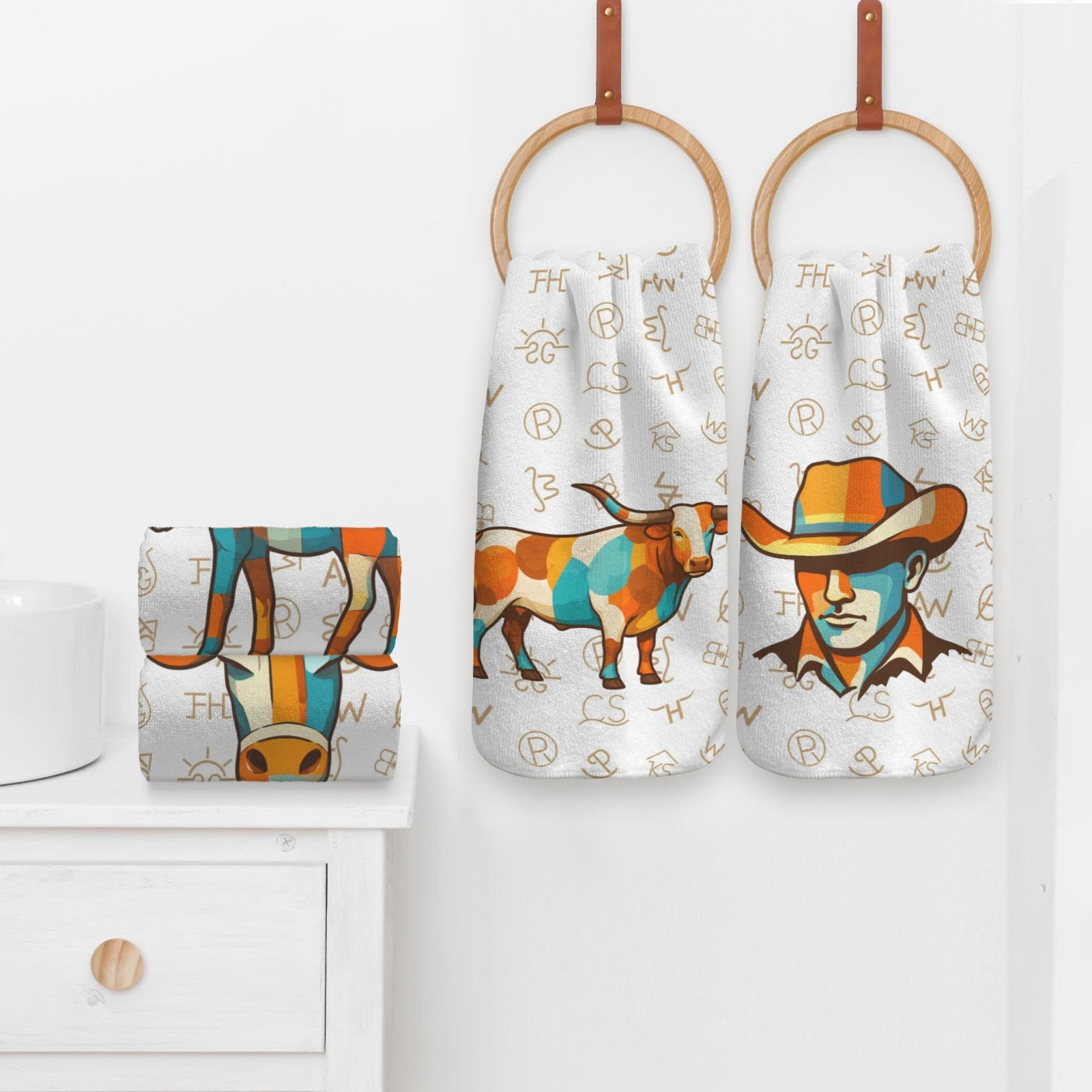 Western Cattle Brand Kitchen Towels