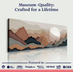 Abstract Mountain Landscape Canvas Wall Art