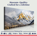Golden Mountain Canvas Wall Art