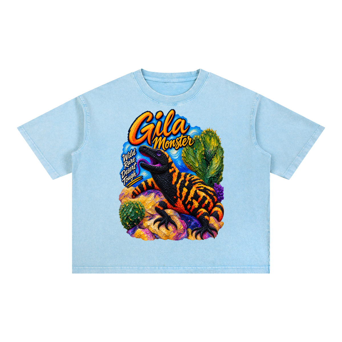 Mineral Wash Boxy Cotton T-Shirt