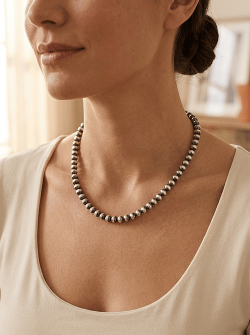 6mm Sterling Pearl Necklace