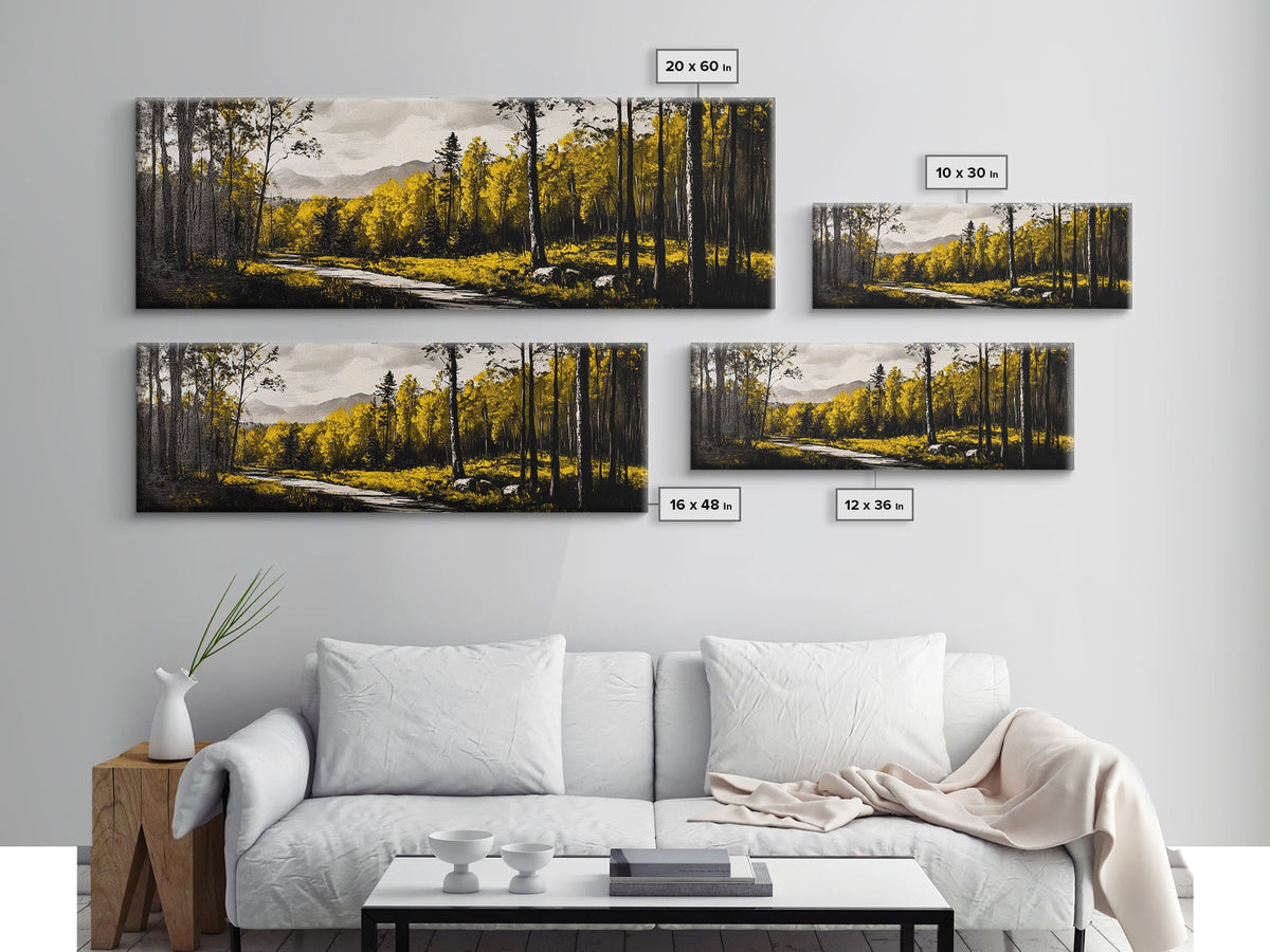 Forest Path Autumn Canvas