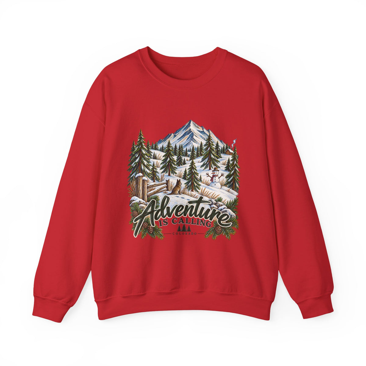Adventure Is Calling Mountain Crewneck Sweatshirt