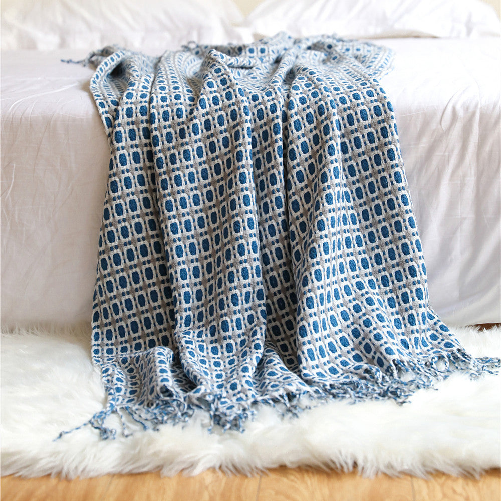 Tassel Knit Bed Blanket